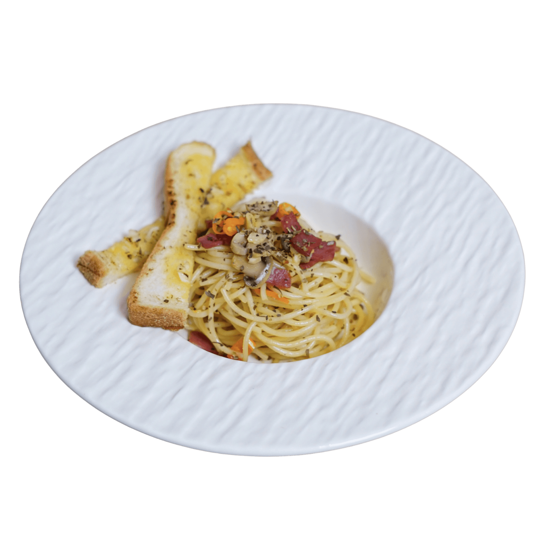 SPAGHETTI AGLIO OLIO - Menu Lil' Escape Coffee & Eatery