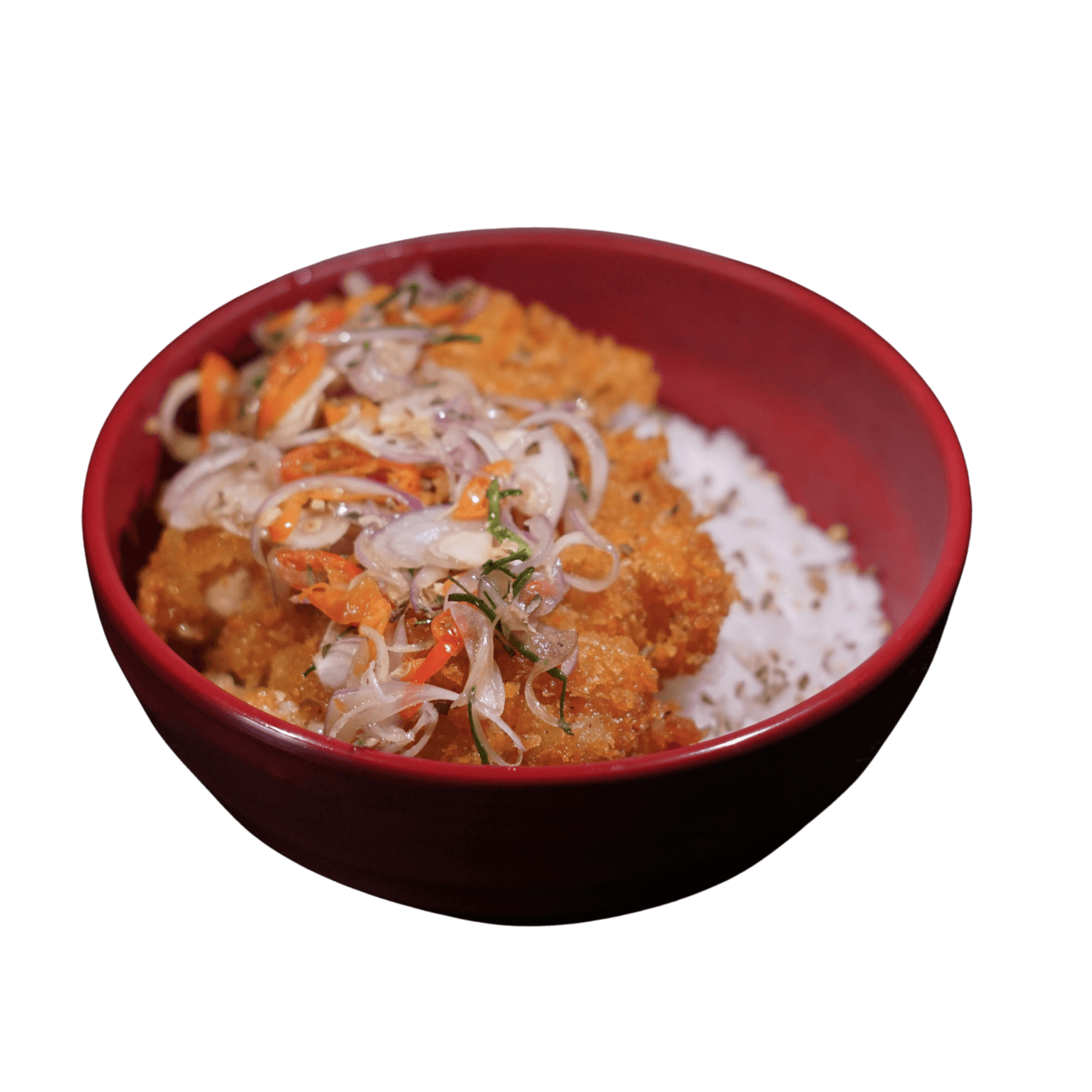 RICE BOWL KATSU MATAH - Menu Lil' Escape Coffee & Eatery